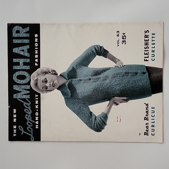 The New Looped Mohair Hand-Knit Fashions 1958 Volume 43 - Picture 6 of 12